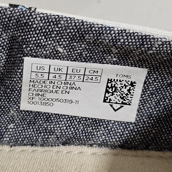 Toms Nautical Dogs Canvas Women's Classics Slip-on Shoes Youth 5.5 - Picture 6 of 10